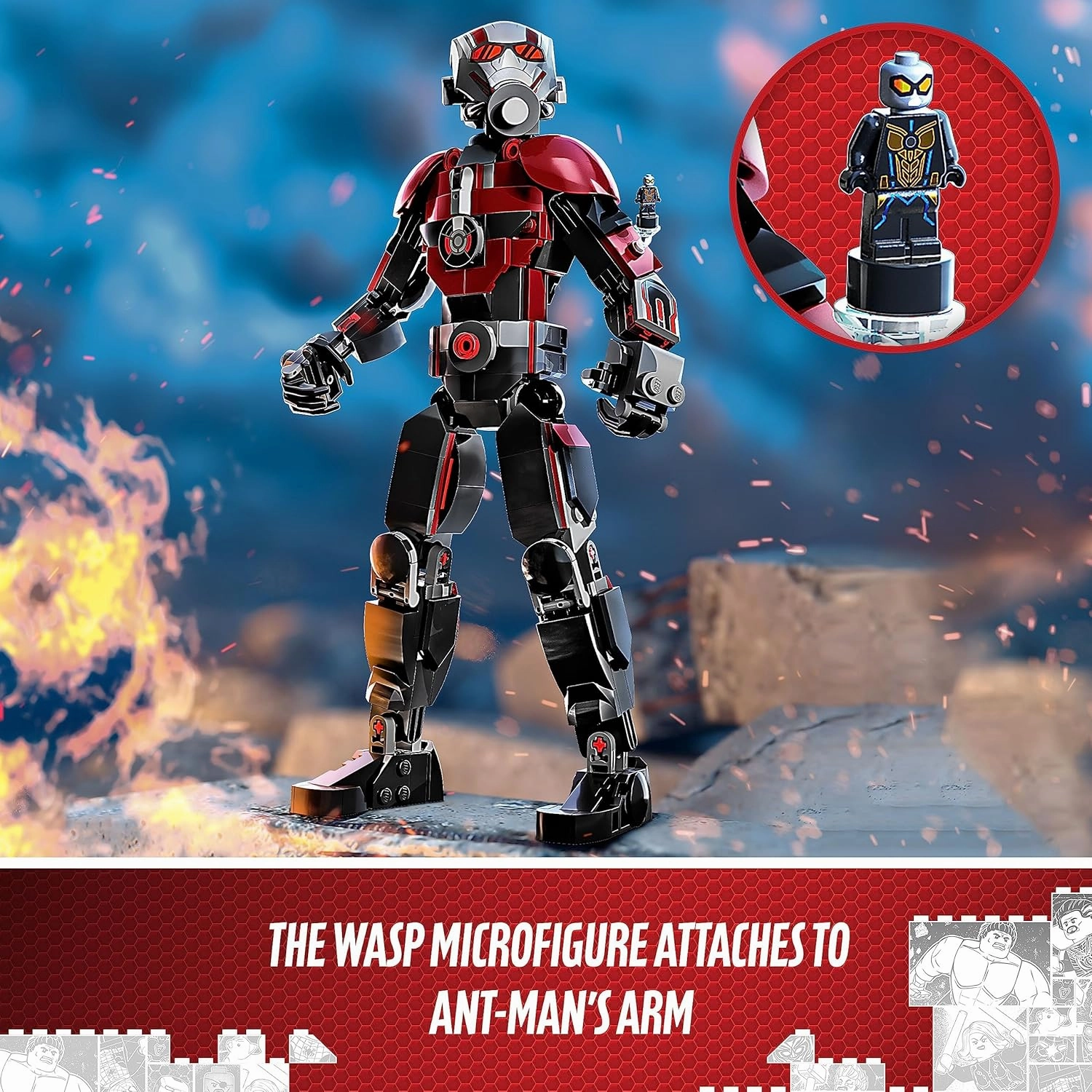 LEGO Marvel Ant-Man Construction Figure Building Kit For Ages 8 