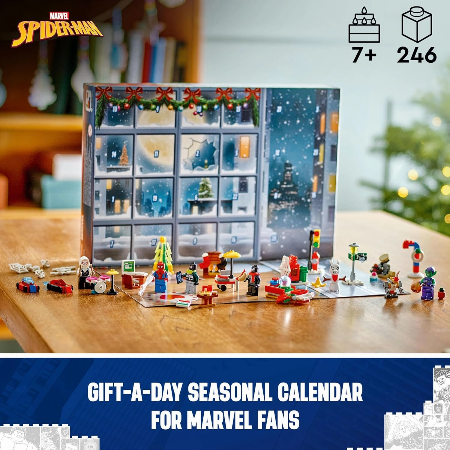 LEGO Marvel Spider-Man 2024 Advent Calendar Building Kit For Ages 7 