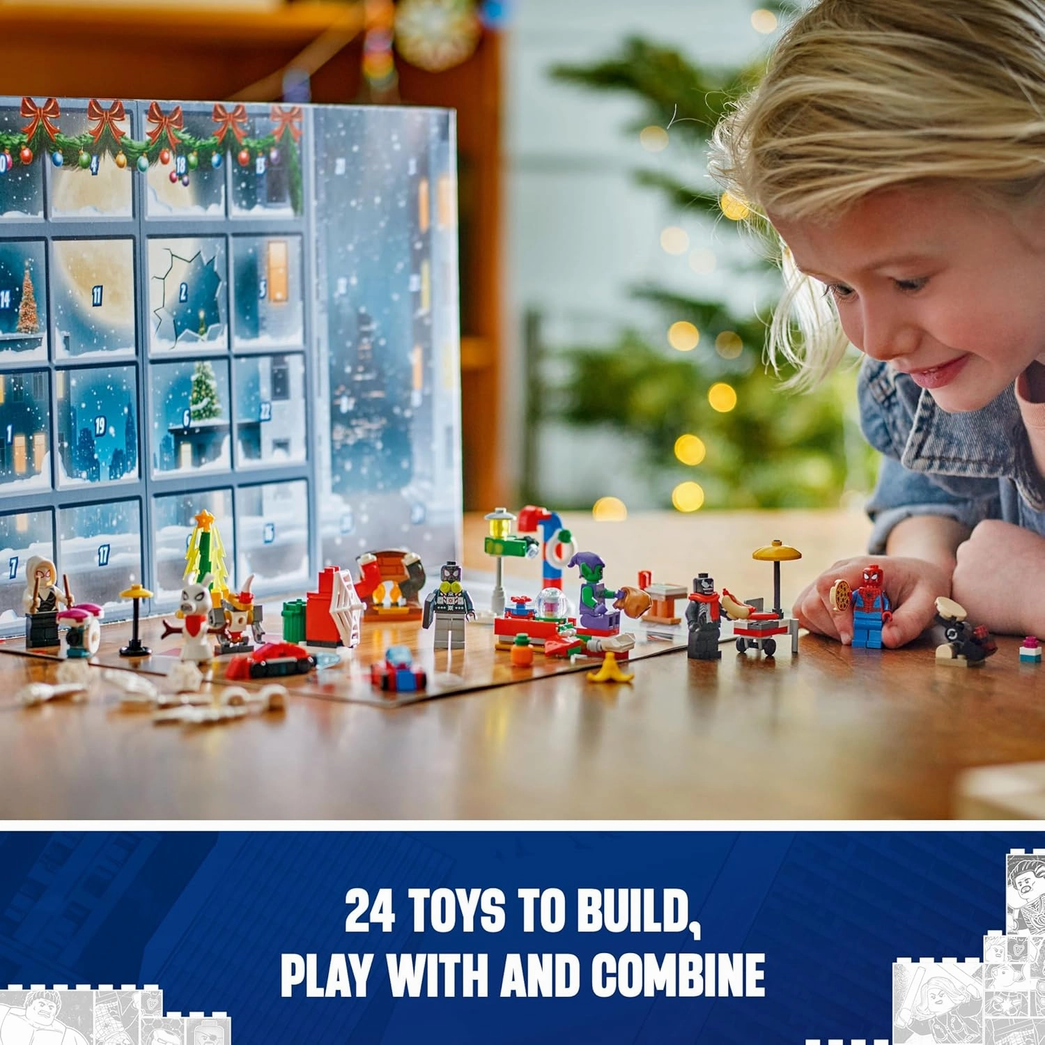 LEGO Marvel Spider-Man 2024 Advent Calendar Building Kit For Ages 7 