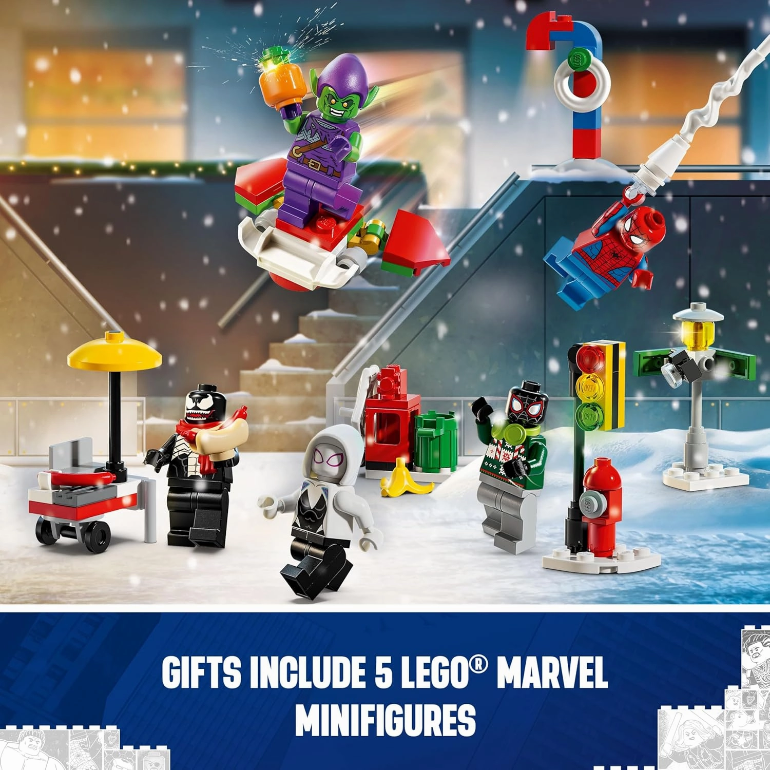 LEGO Marvel Spider-Man 2024 Advent Calendar Building Kit For Ages 7 