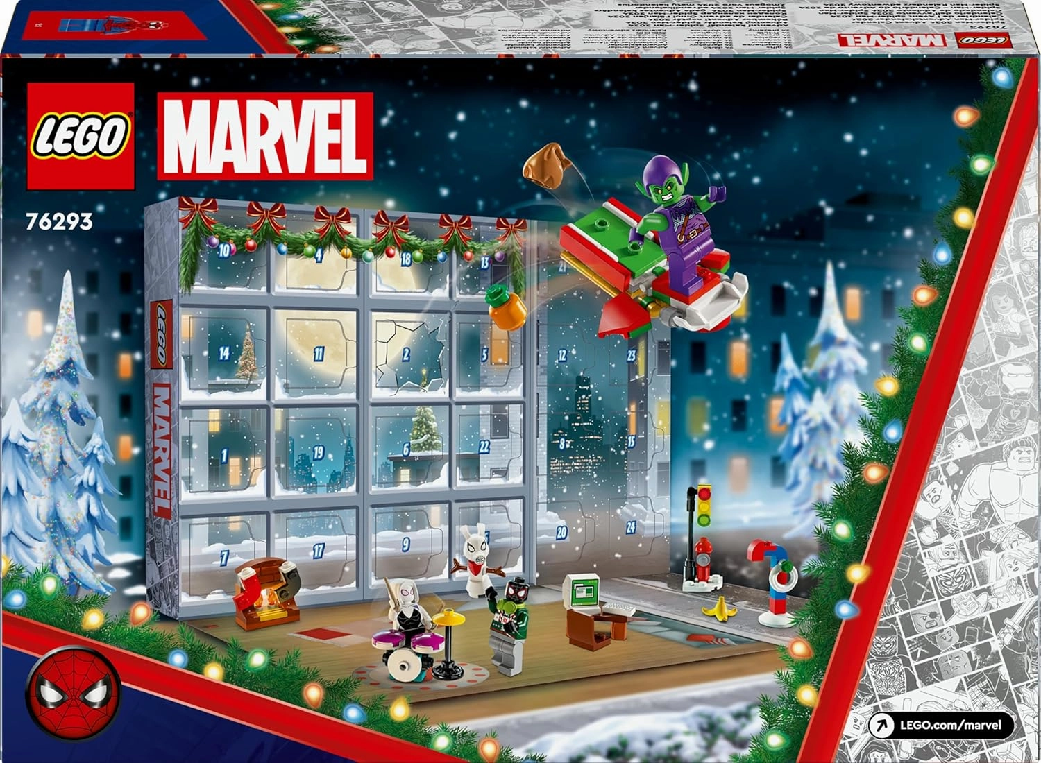 LEGO Marvel Spider-Man 2024 Advent Calendar Building Kit For Ages 7 