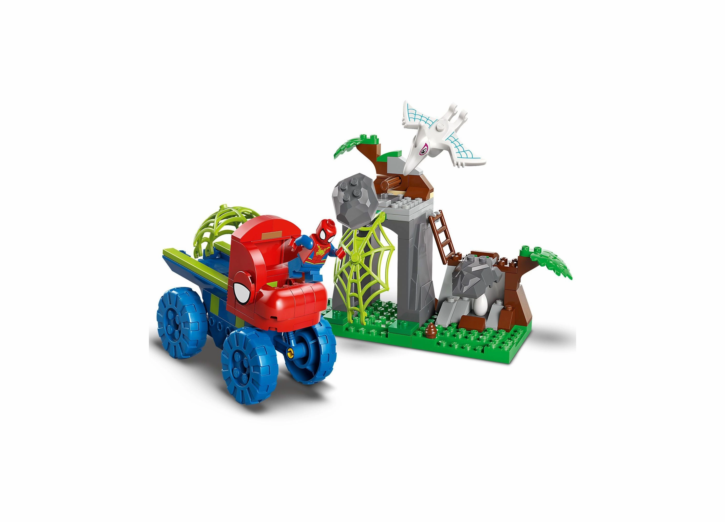 LEGO Marvel Spidey Team Dino Crawler Rescue Building Set 11199, 136 Pieces
