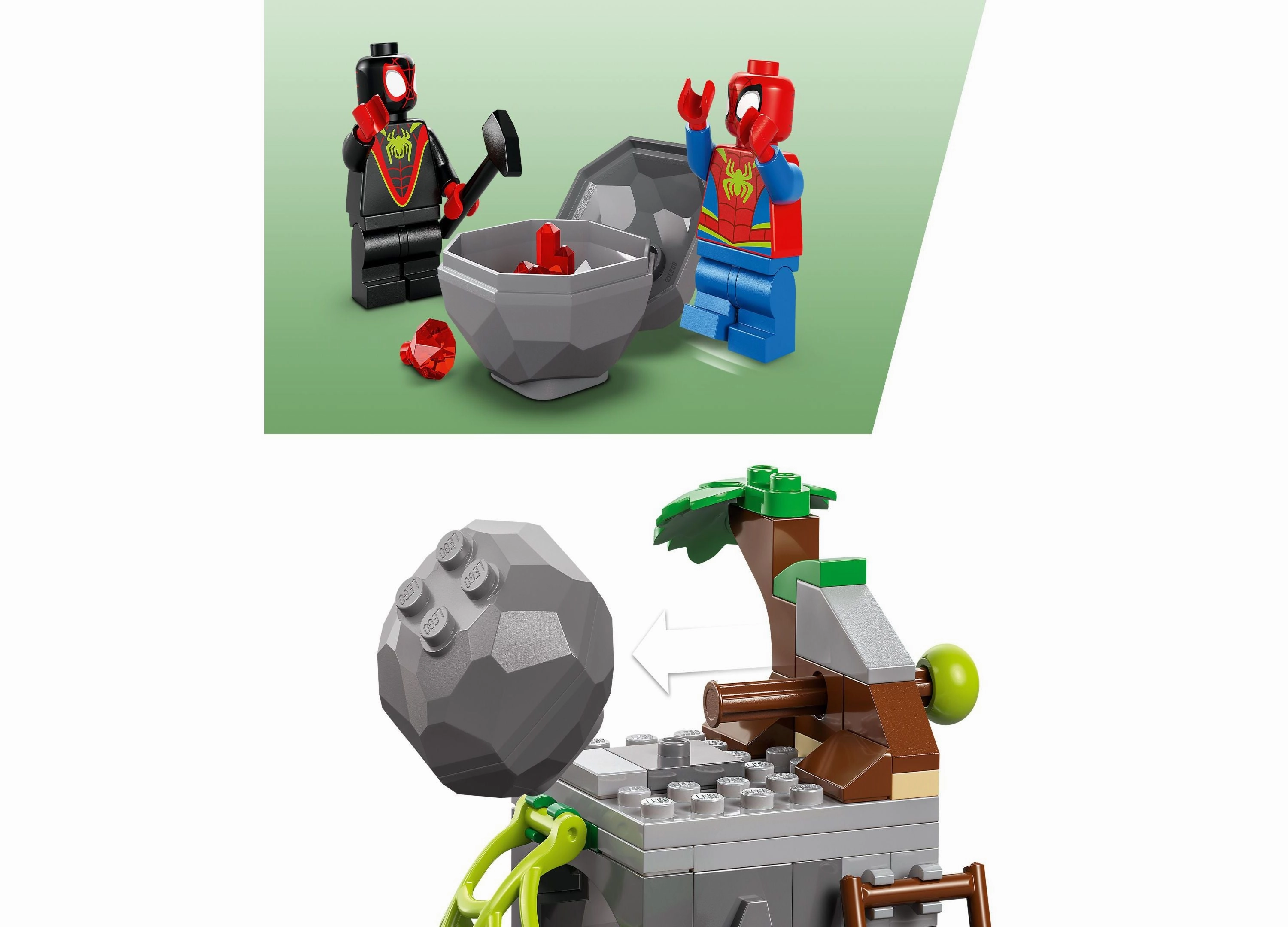 LEGO Marvel Spidey Team Dino Crawler Rescue Building Set 11199, 136 Pieces