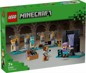 Lego Minecraft 21252 The Armoury Buildable Toy Playset for Ages 8 & Up