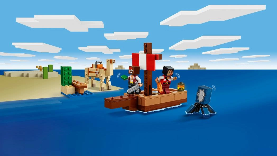 Lego Minecraft 21259 The Pirate Ship Voyage Toy Playset for Ages 8 
