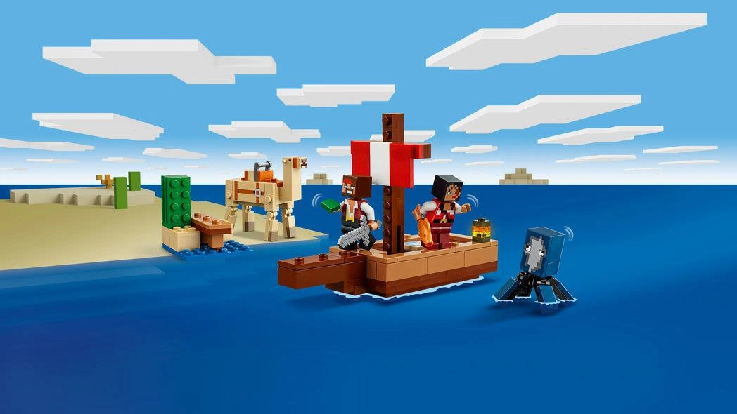 Lego Minecraft 21259 The Pirate Ship Voyage Toy Playset for Ages 8 