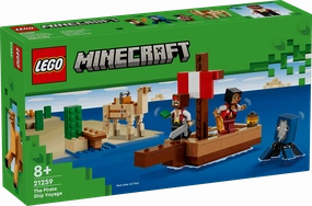 Lego Minecraft 21259 The Pirate Ship Voyage Toy Playset for Ages 8 