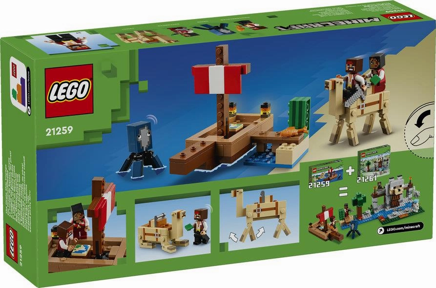 Lego Minecraft 21259 The Pirate Ship Voyage Toy Playset for Ages 8 