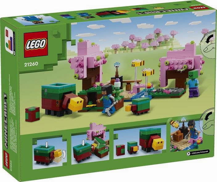Lego Minecraft 21260 The Cherry Blossom Garden Playset for Ages 8 & Up