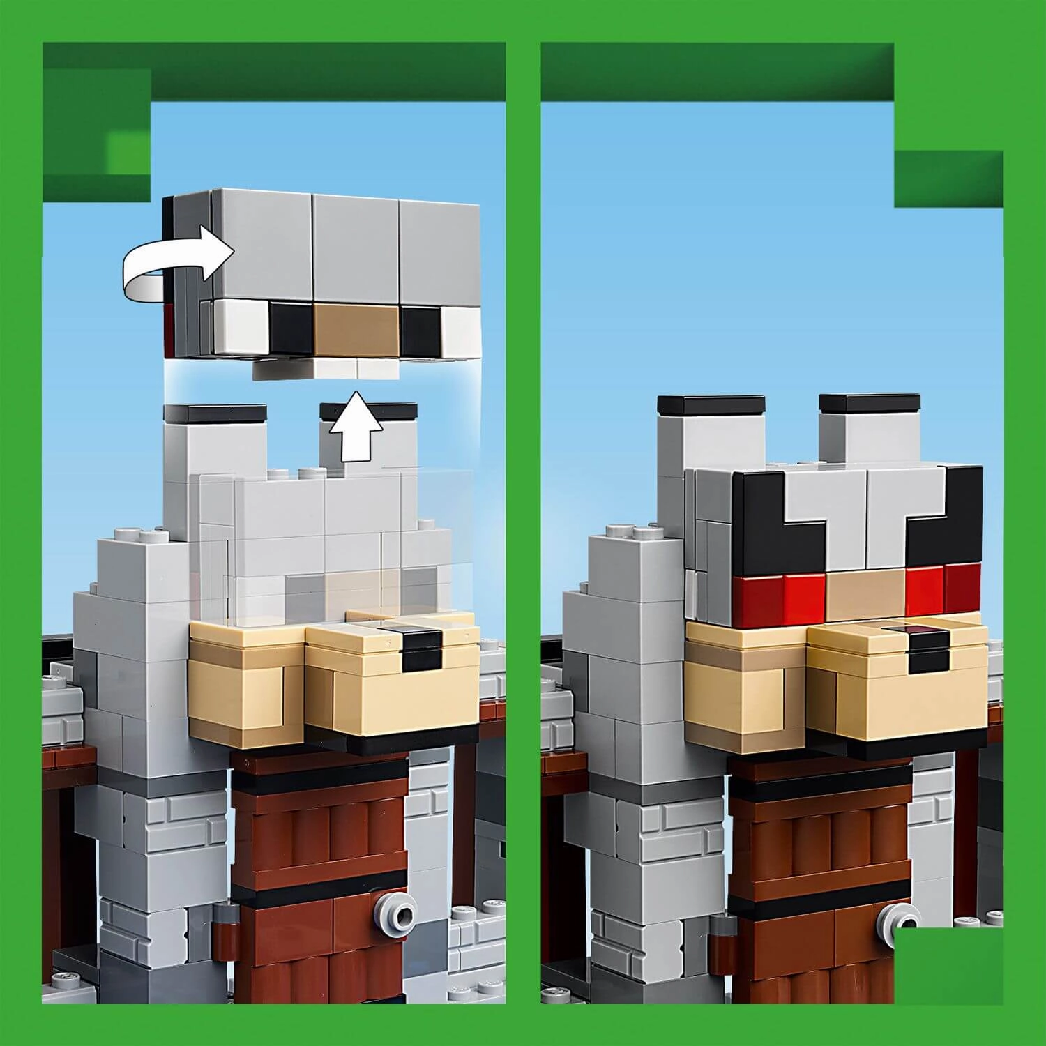 Lego Minecraft 21261 The Wolf Stronghold Toy Playset for Ages 8 and Up
