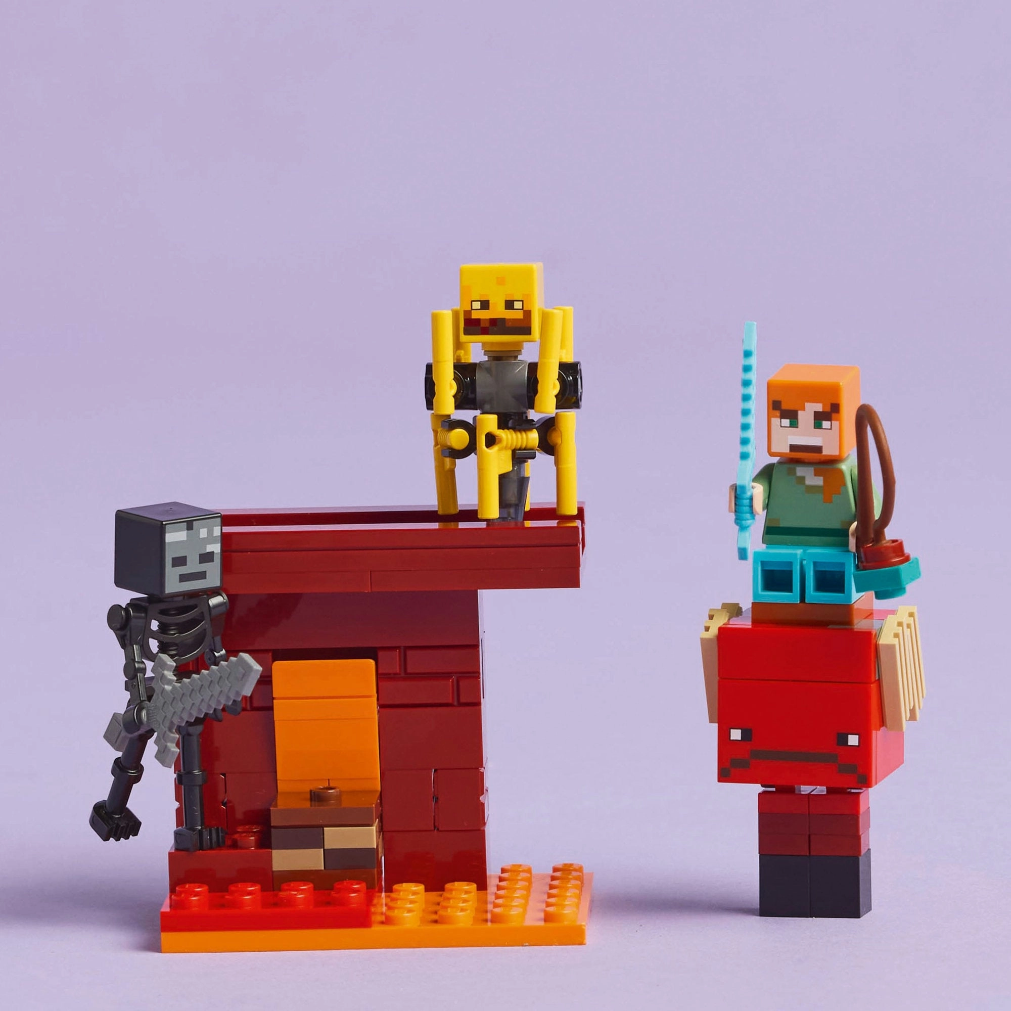 Lego Minecraft 21266 The Nether Lava Battle Playset for Ages 6 and Up
