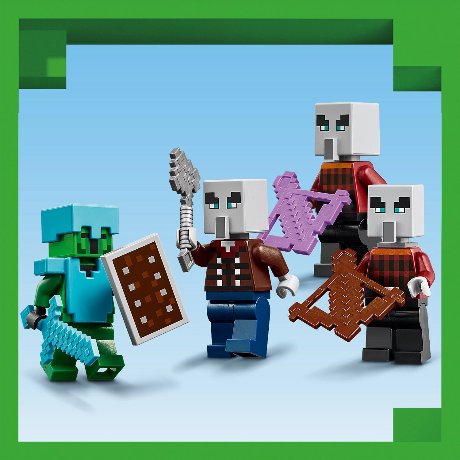 Lego Minecraft 21267 The Illager Desert Patrol Playset for Ages 7 & Up