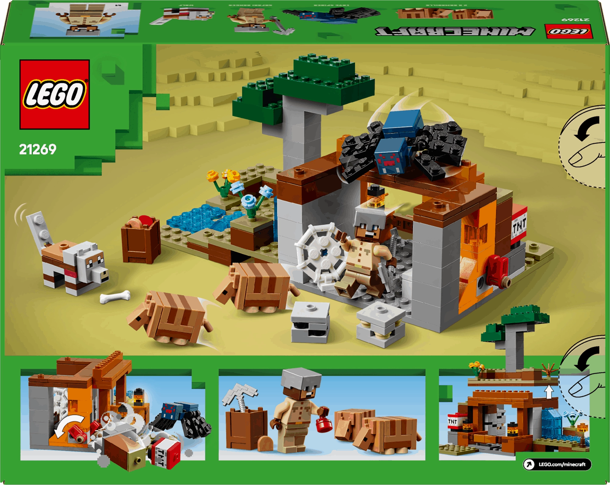 Lego Minecraft 21269 The Armadillo Mine Expedition Playset for Ages 8 
