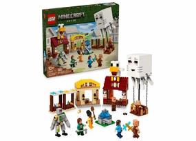 LEGO Minecraft 21273 The Ghast Balloon Village Attack Building Set - 555 Pieces