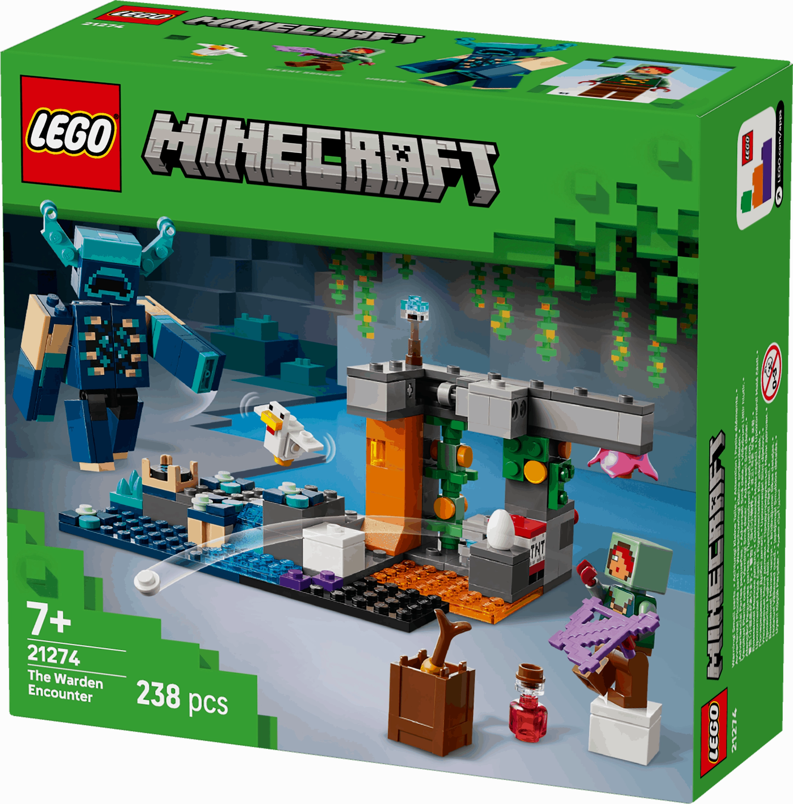 Lego Minecraft 21274 The Warden Encounter Playset for Ages 7 and Up