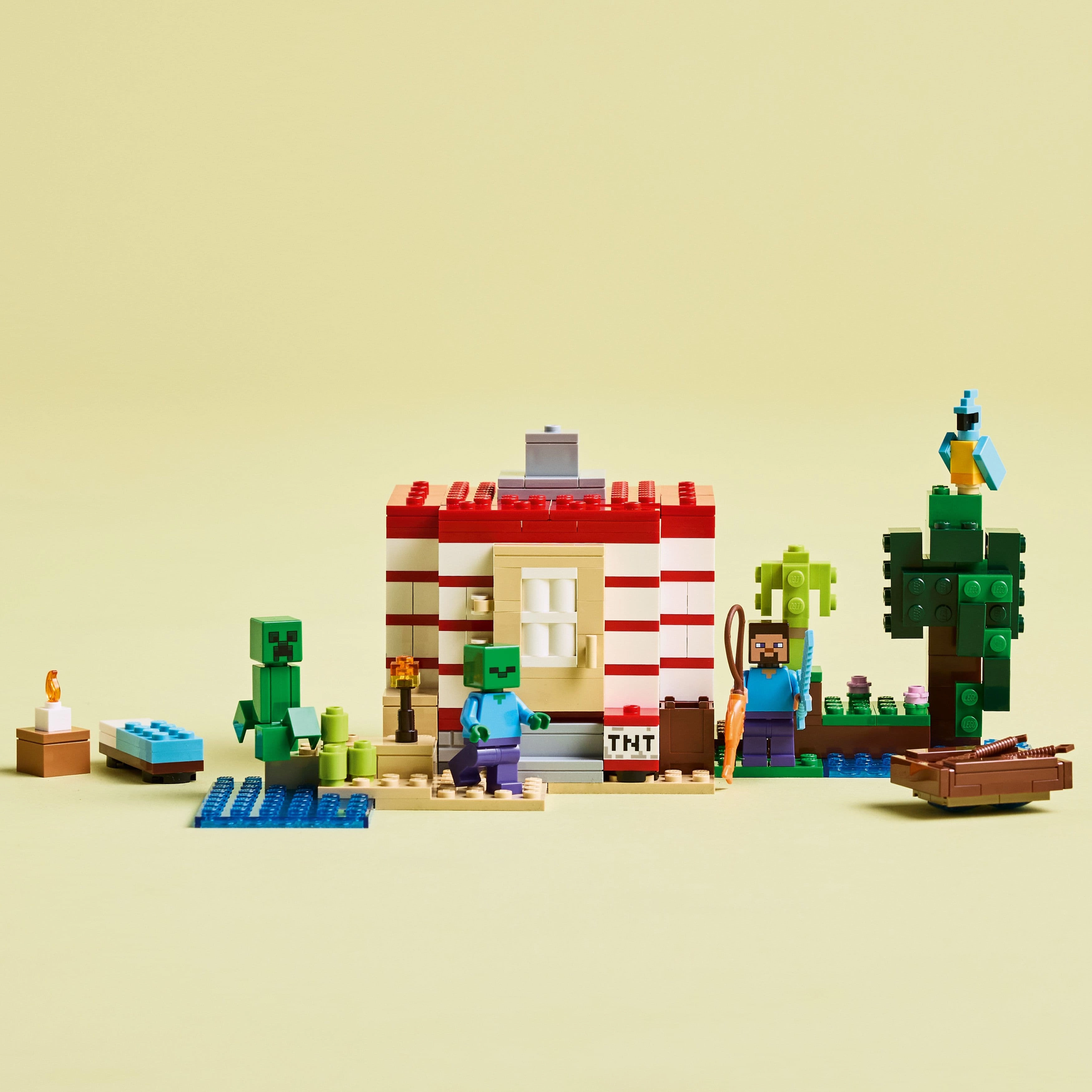 Lego Minecraft 21275 The TNT Jungle House Playset for Ages 8 and Up