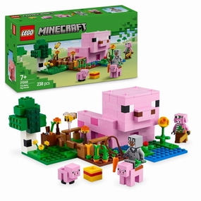 LEGO Minecraft The Baby Pig House Gamer Building Kit For Ages 7 