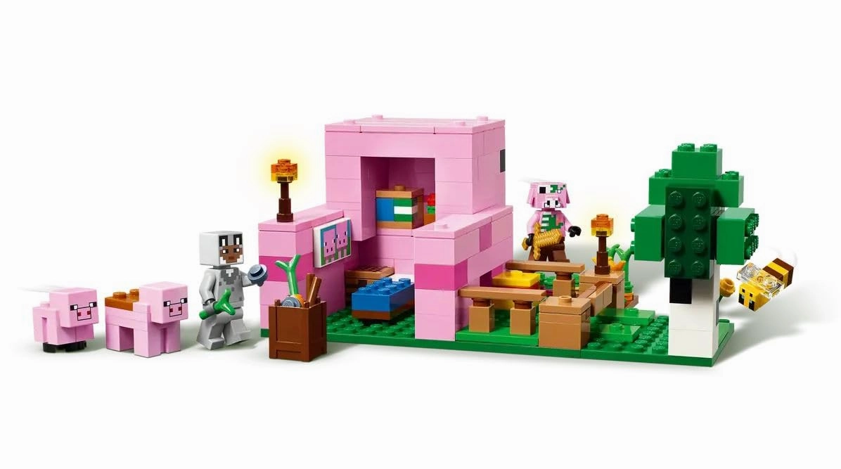 LEGO Minecraft The Baby Pig House Gamer Building Kit For Ages 7 