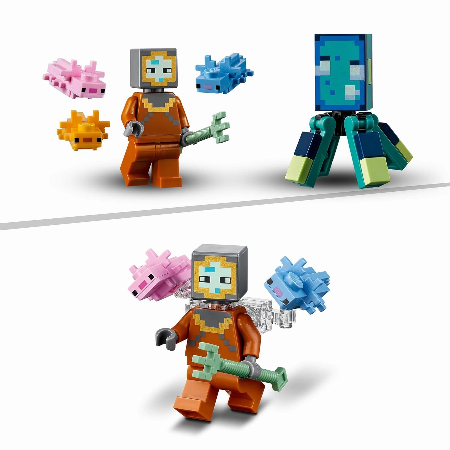 LEGO Minecraft The Guardian Battle Toy Building Kit For Ages 8 