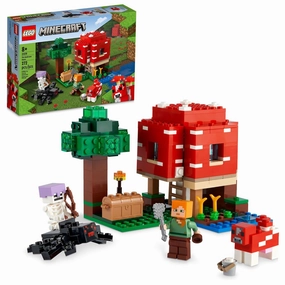 LEGO Minecraft The Mushroom House Set Building Kit for Ages 8 