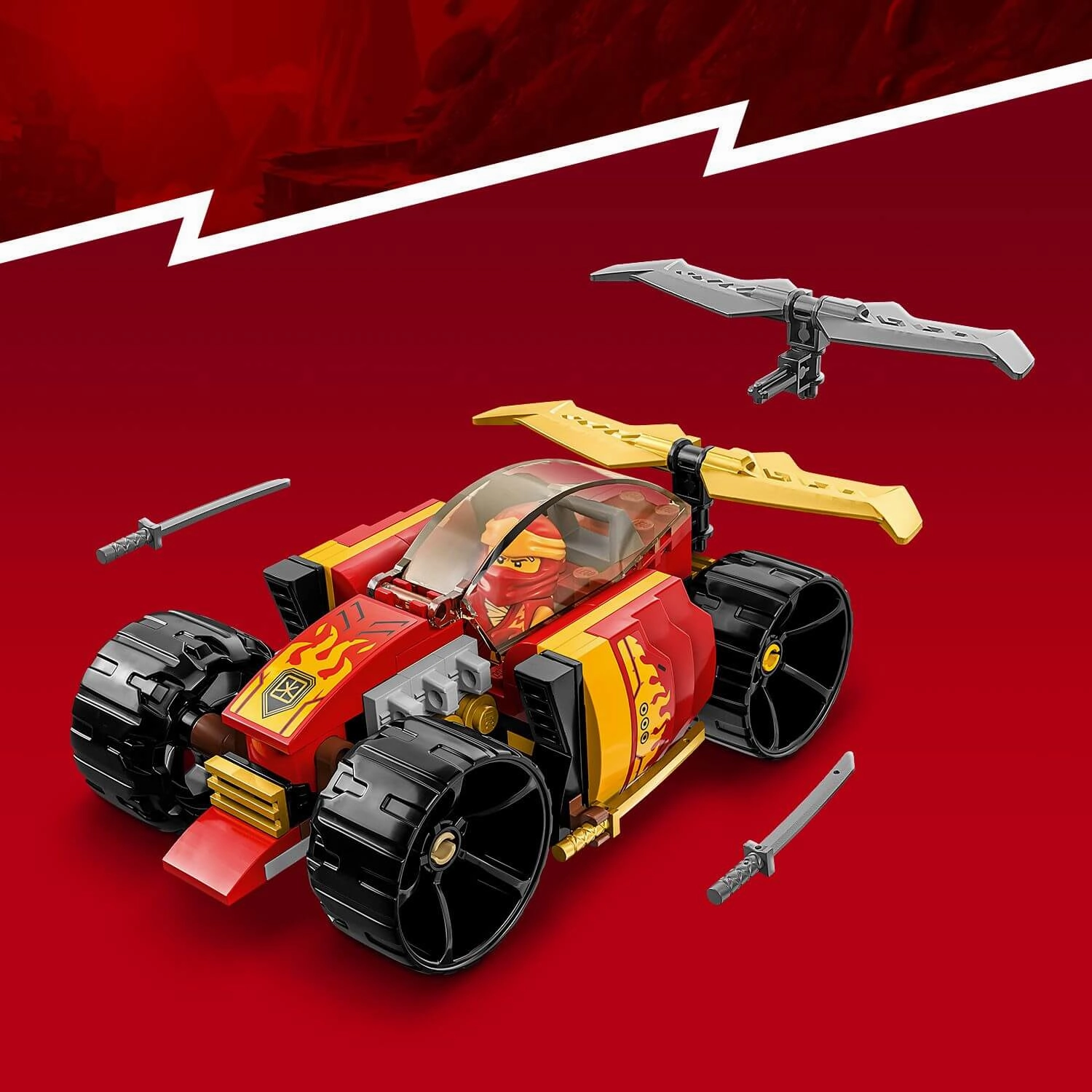 Lego Ninjago 71780 Kais Ninja Race Car EVO for Children Ages 6 and Up