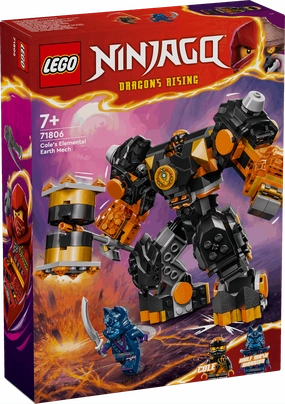 Lego Ninjago 71806 Cole's Elemental Earth Mech Playset for Ages 7 & Up