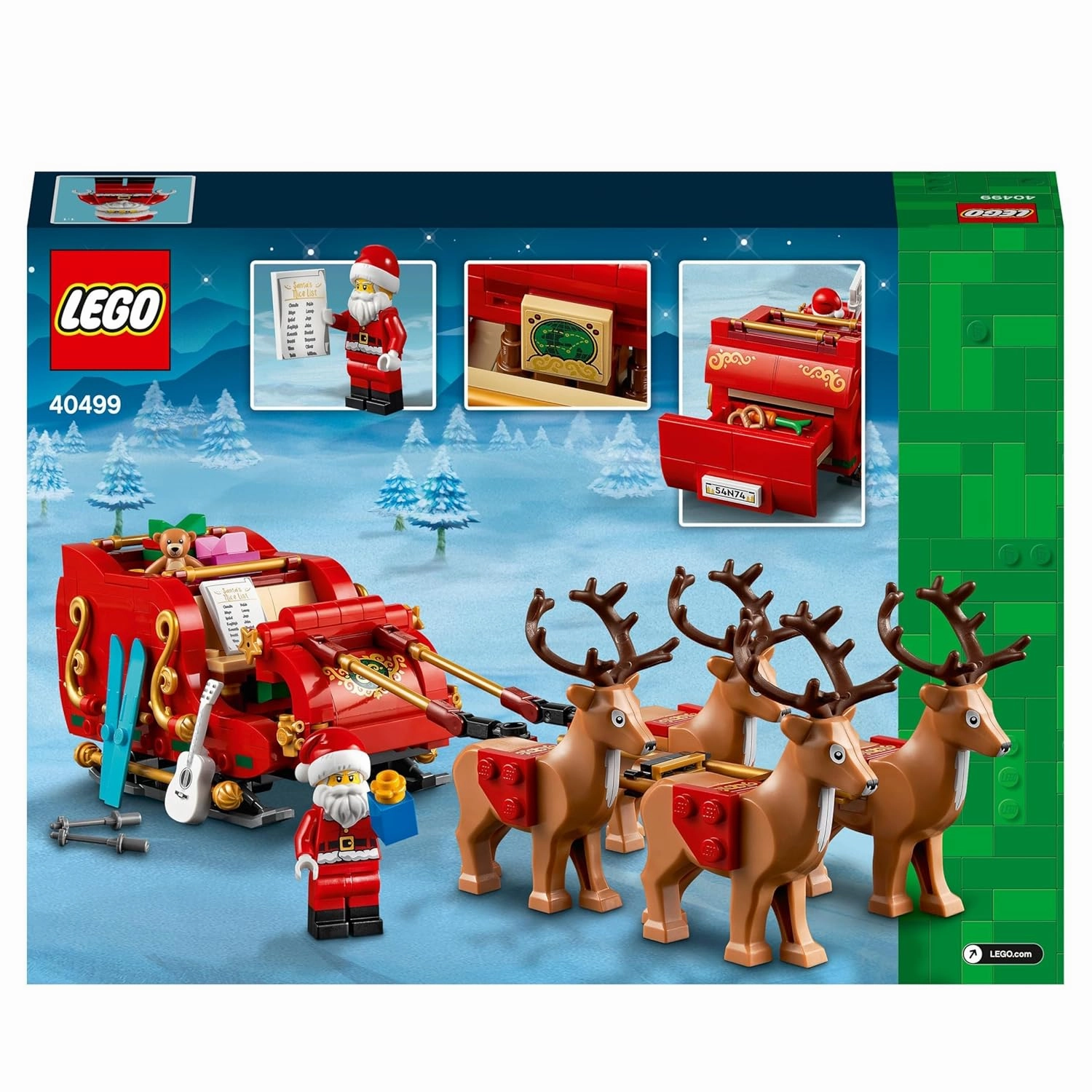 LEGO Santas Sleigh Toy Building Kit For Ages 9 