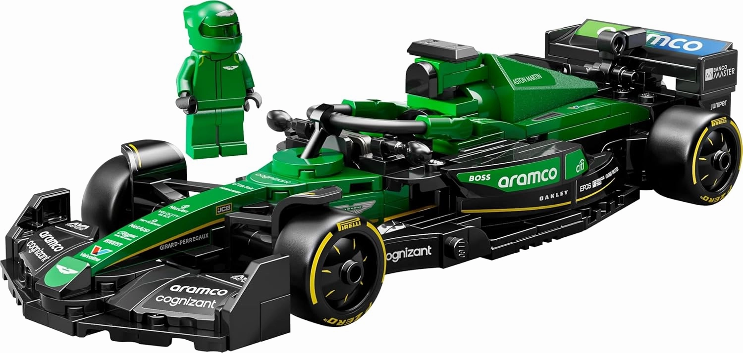 LEGO Speed Champions Aston Martin Aramco F1 AMR24 Race Car Building Kit For Ages 10 
