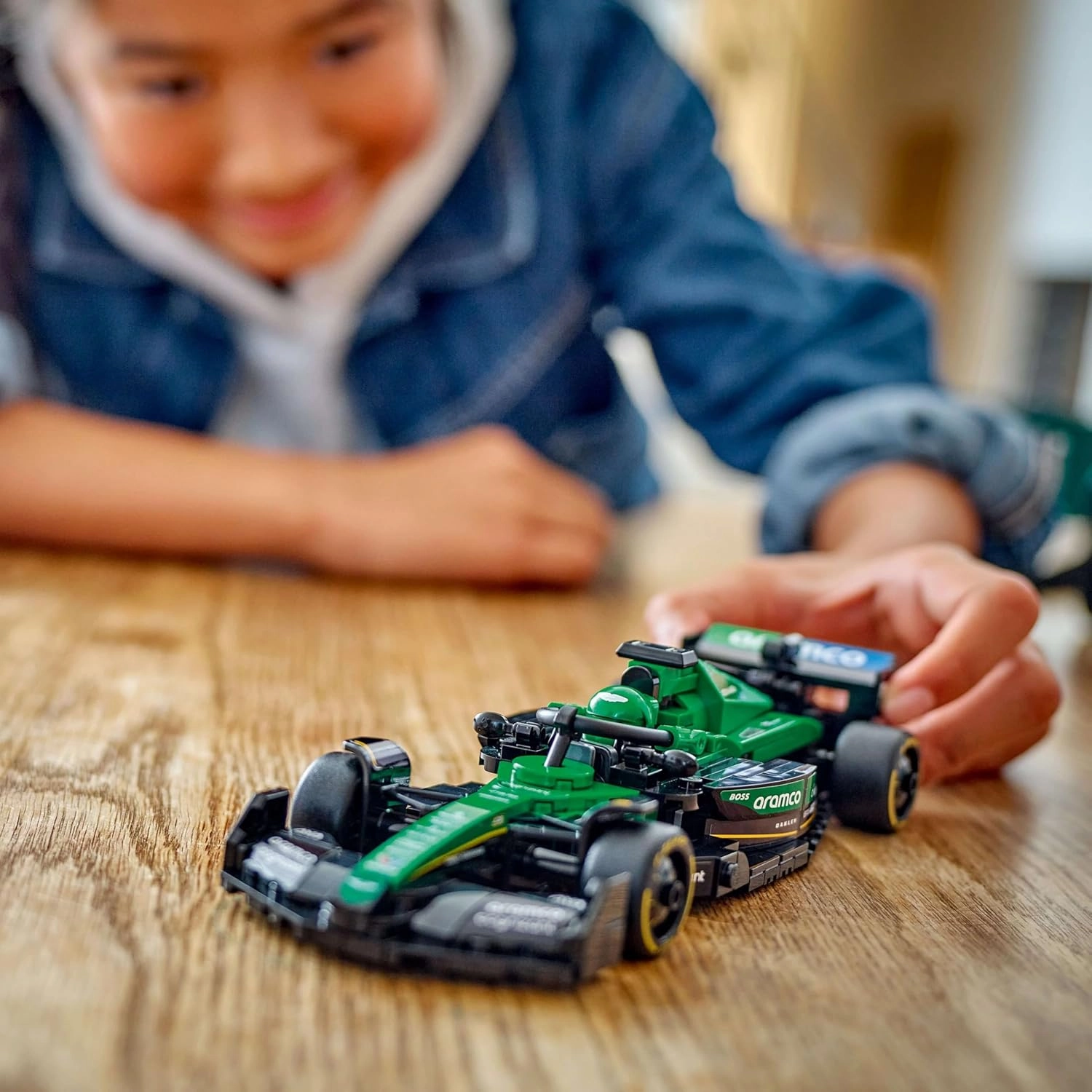 LEGO Speed Champions Aston Martin Aramco F1 AMR24 Race Car Building Kit For Ages 10 