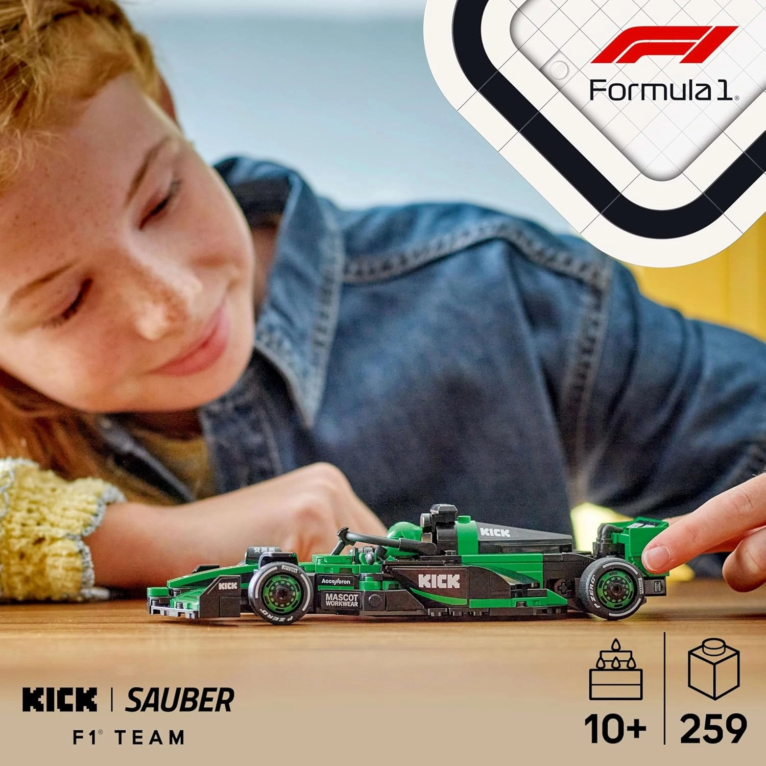LEGO Speed Champions Kick Sauber F1 Team C44 Race Car Building Kit For Ages 10 