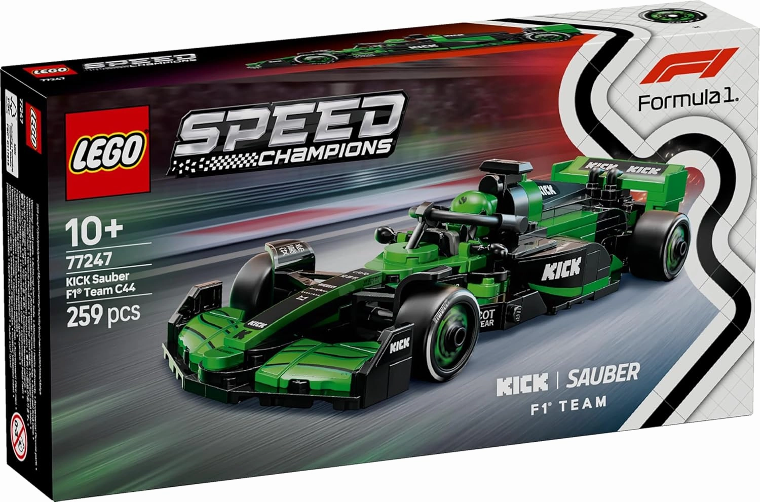 LEGO Speed Champions Kick Sauber F1 Team C44 Race Car Building Kit For Ages 10 