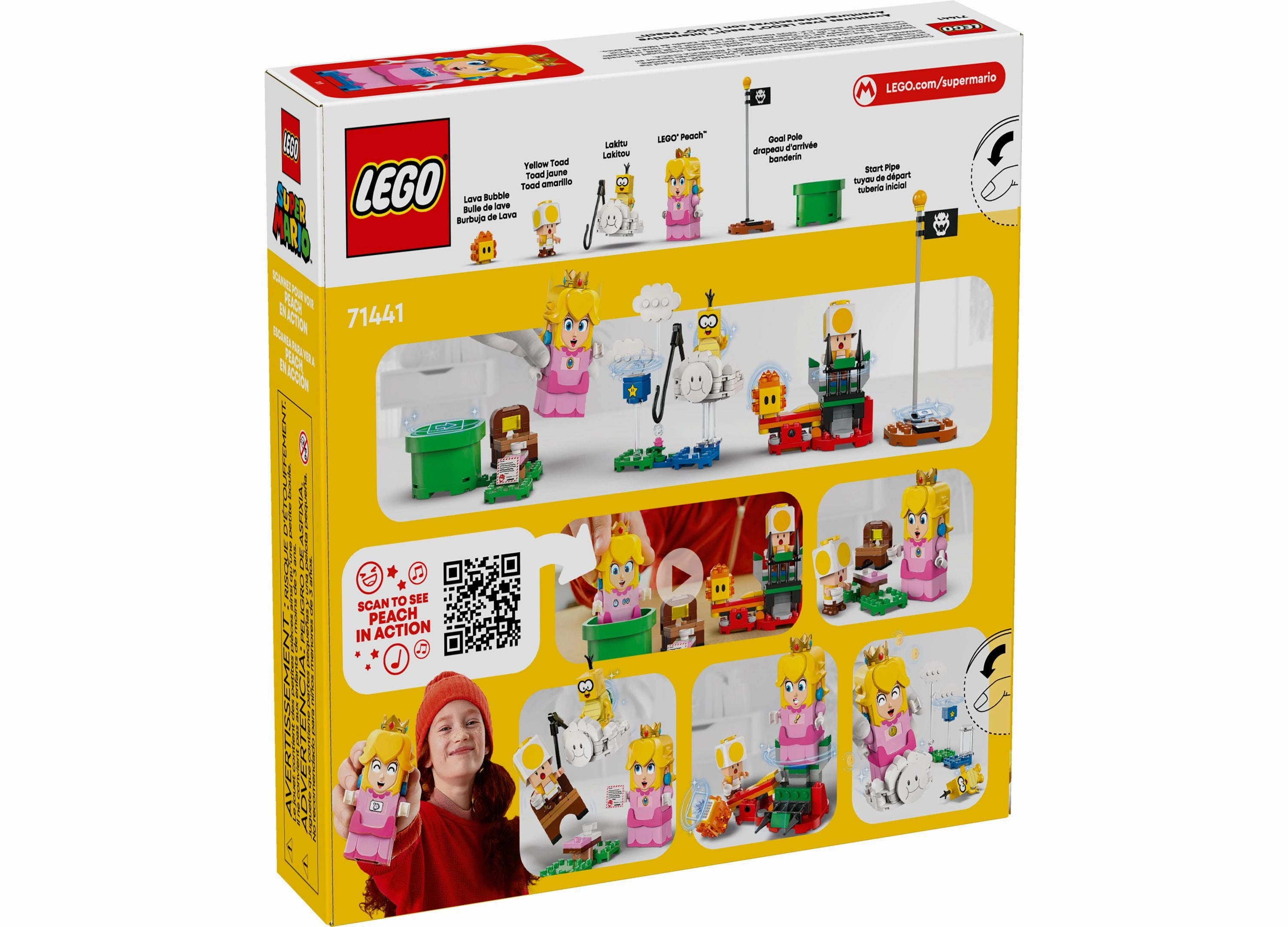 LEGO Super Mario Adventures with Interactive Peach Princess Toy 71441 - 208 Pieces