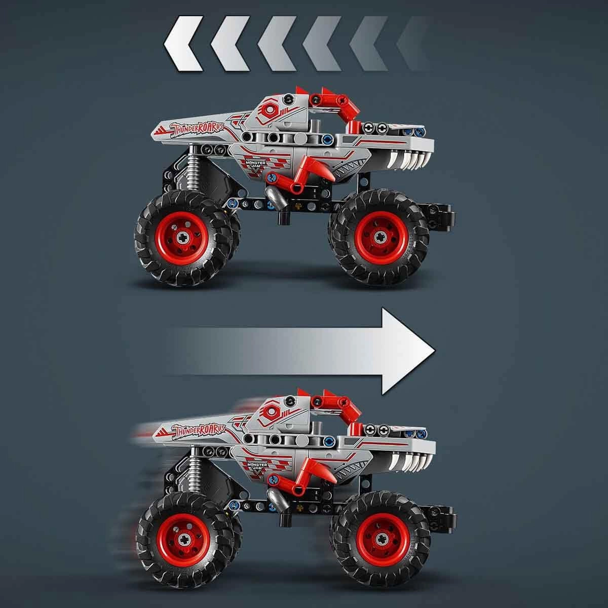 LEGO Technic Monster Jam ThunderROARus Pull-Back Truck Building Kit For Ages 7 