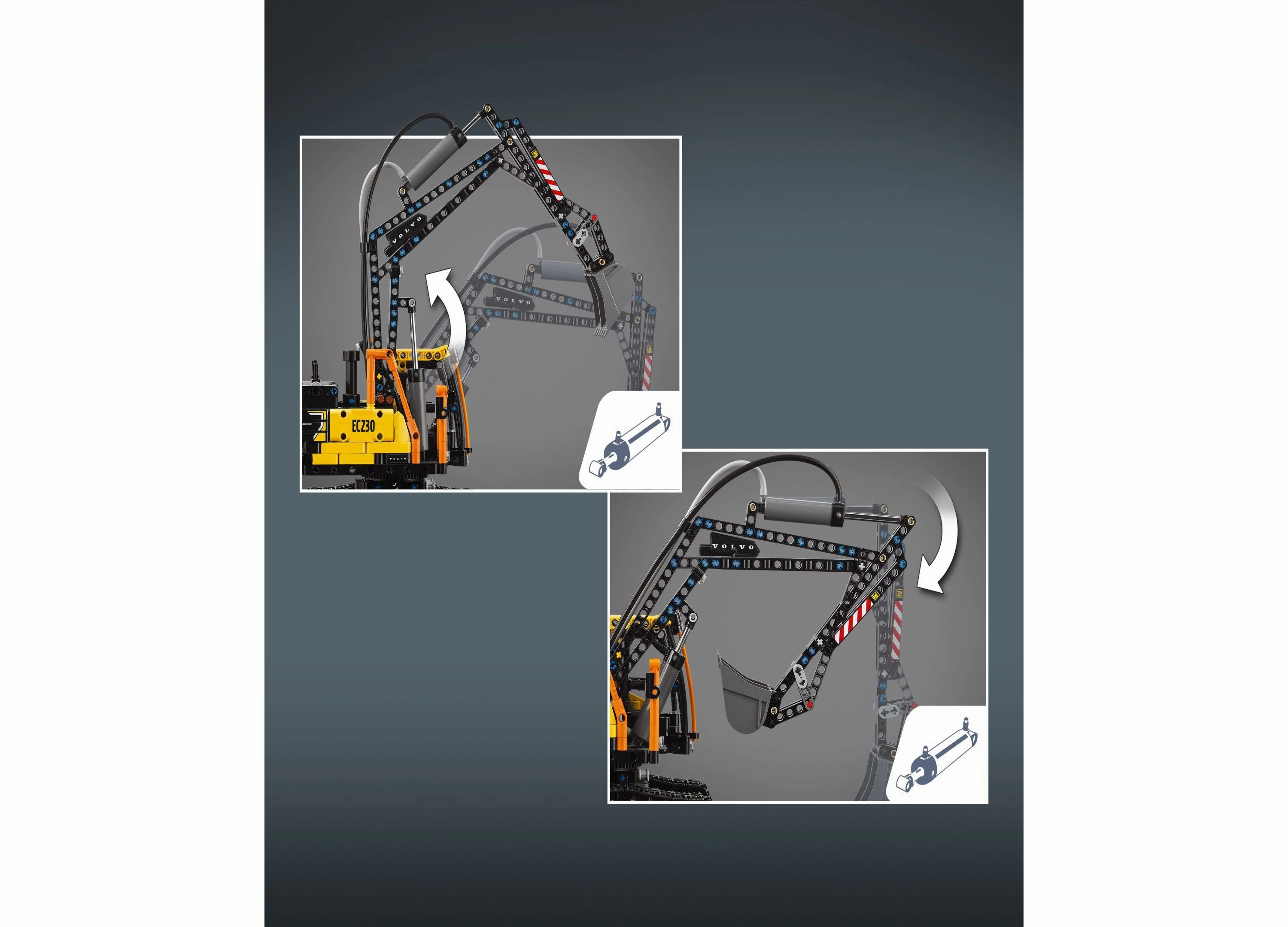 LEGO Technic Volvo FMX Truck and EC230 Electric Excavator Set - 2274 Pieces