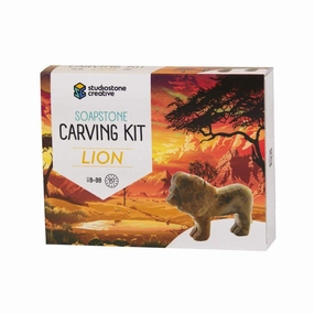 Lion Soapstone Carving Kit