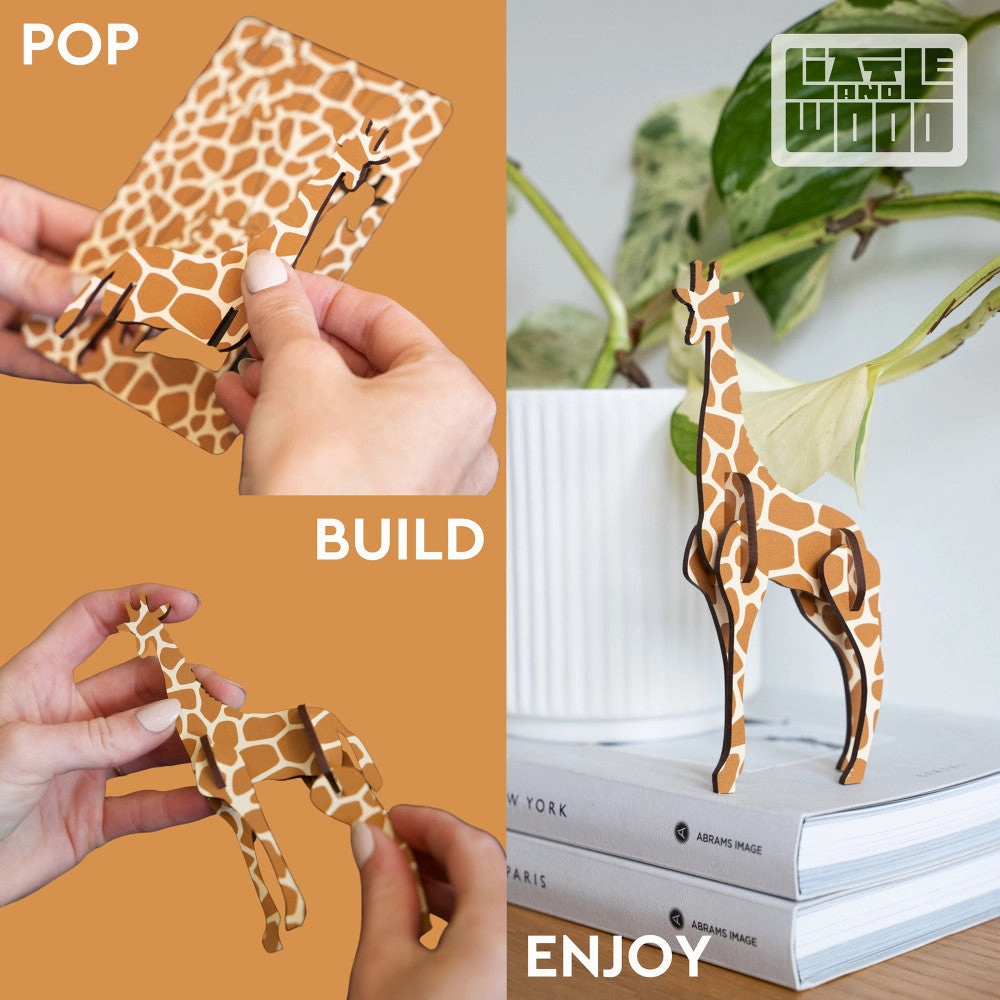 Little & Wood: Dragonfly Woodlet Kit - 3D Puzzle, Green