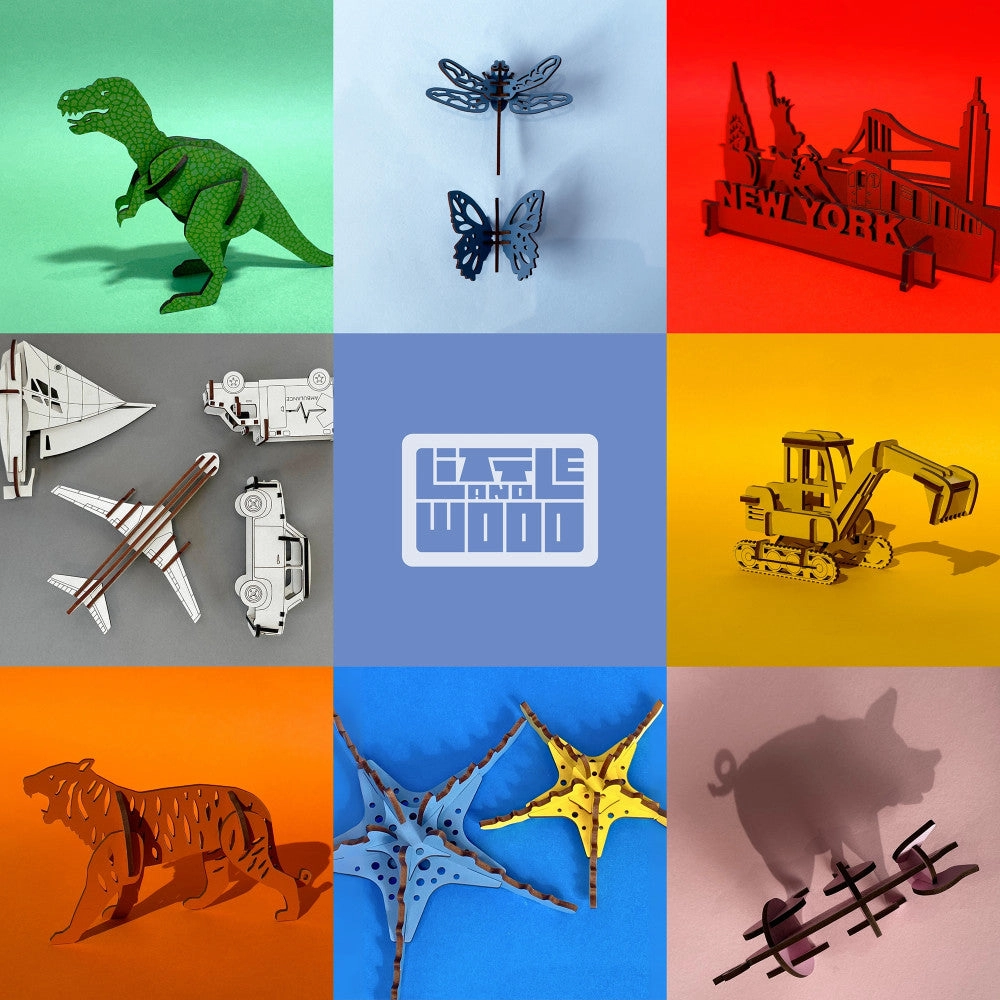 Little & Wood: Statue of Liberty - Medium 3D Wooden Kit-Set