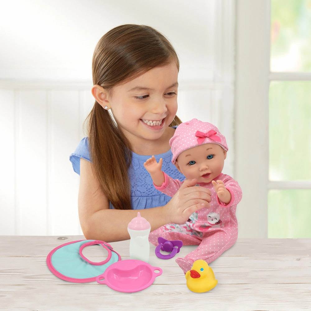 Little Darlings 12-inch - Pink Strawberry Kitty Playtime Doll