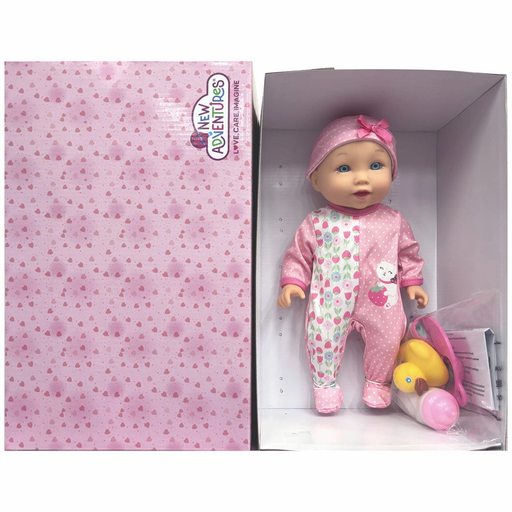 Little Darlings 12-inch - Pink Strawberry Kitty Playtime Doll