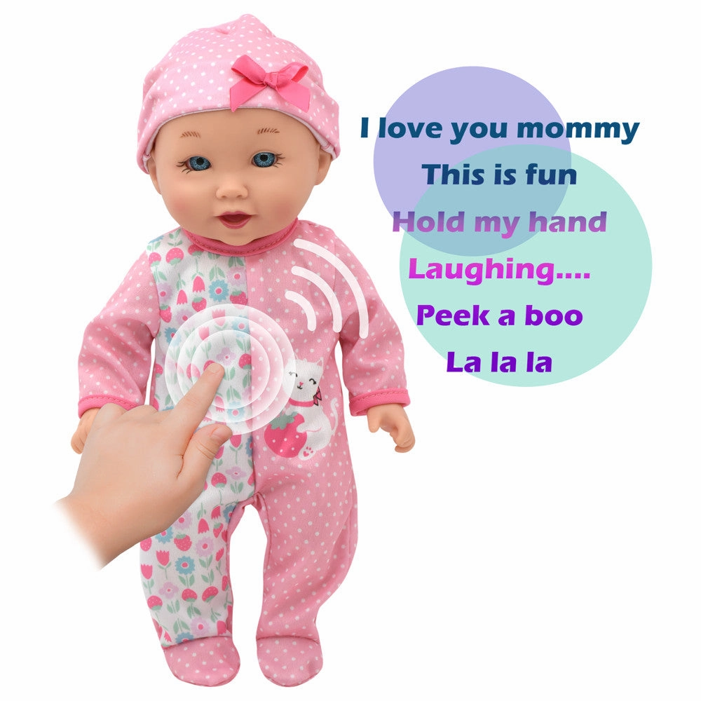 Little Darlings 12-inch - Pink Strawberry Kitty Playtime Doll