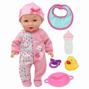 Little Darlings 12-inch - Pink Strawberry Kitty Playtime Doll
