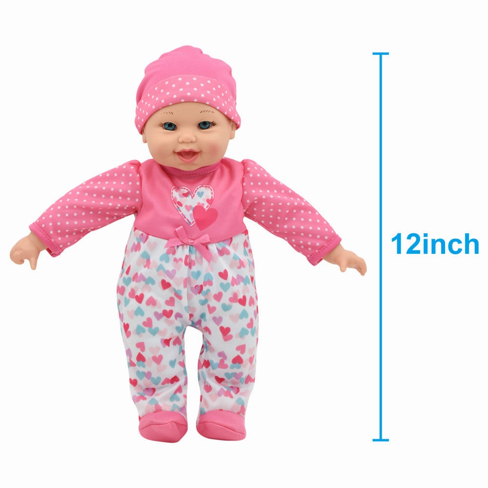 Little Darlings 12 Inch - Talking Twins with Heart-Themed Outfits