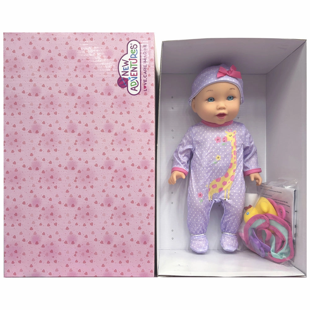 Little Darlings 12-inch Talking Playtime Doll - Purple and Pink with Giraffe Accents