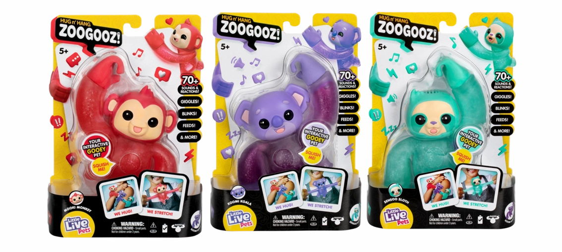 Little Live Pets Hug N Hang Zoogooz Single Pack Assorted Styles