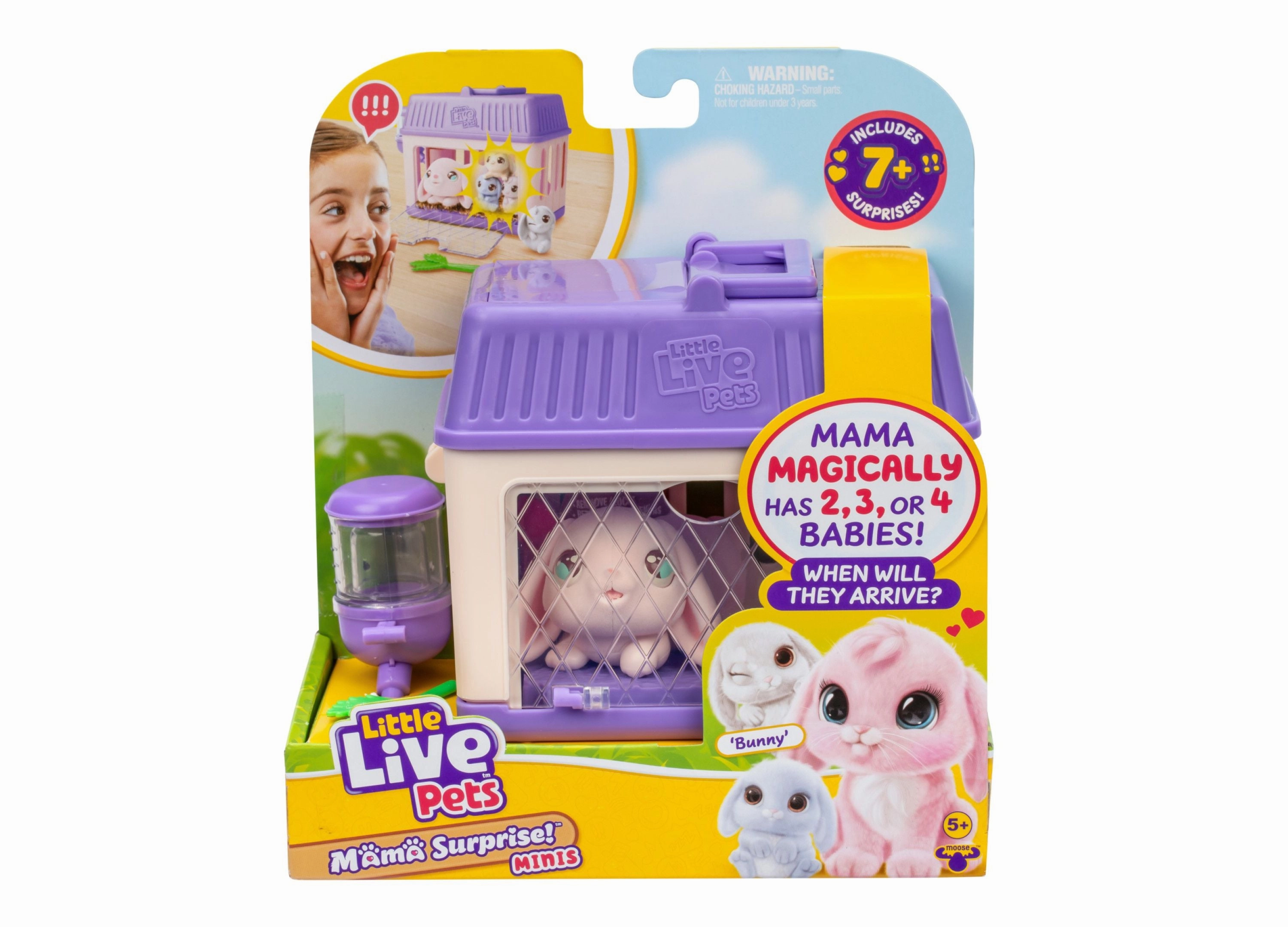 Little Live Pets Mama Surprise Mini Playset Bunny - Interactive Hutch