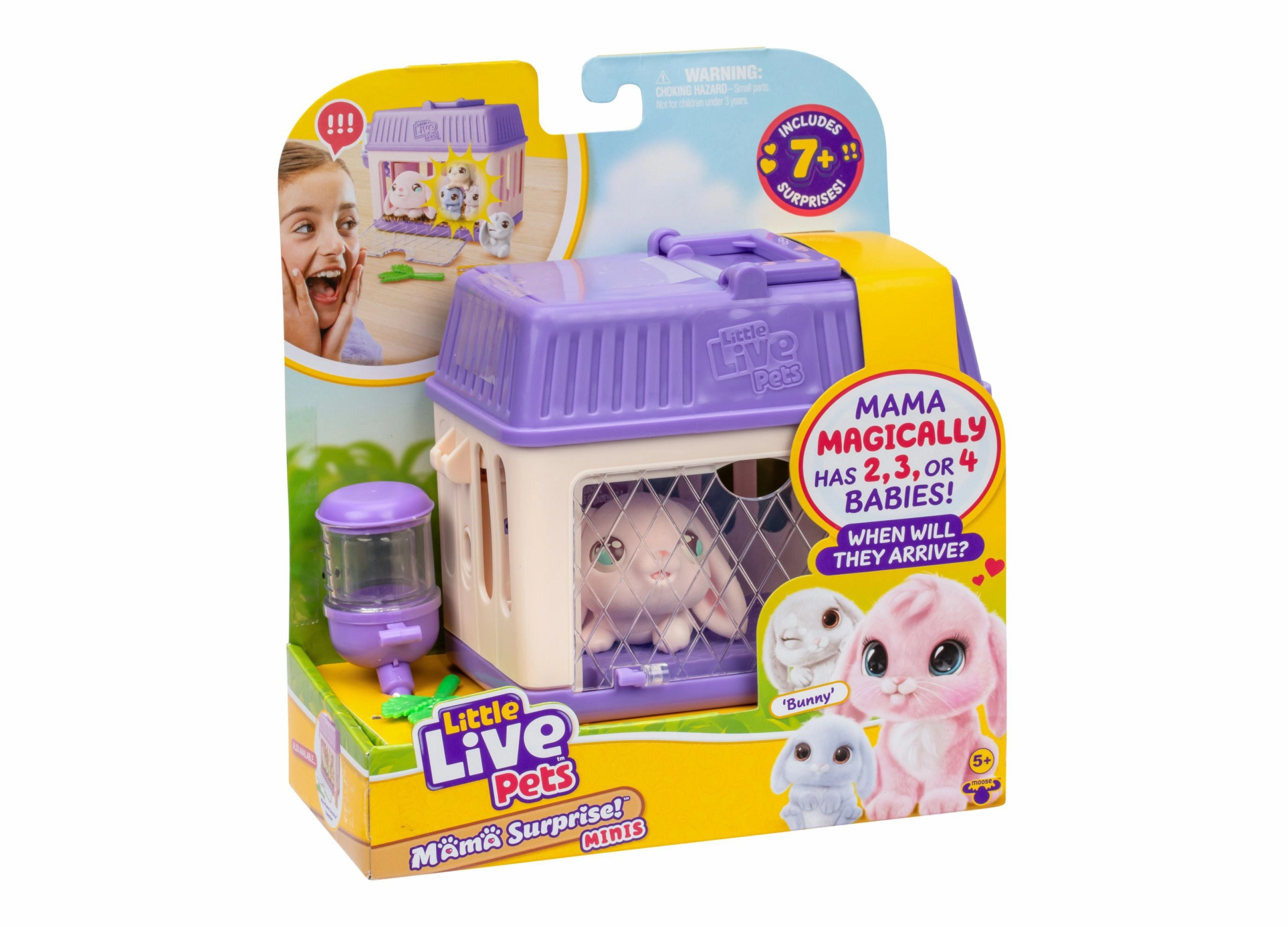 Little Live Pets Mama Surprise Mini Playset Bunny - Interactive Hutch