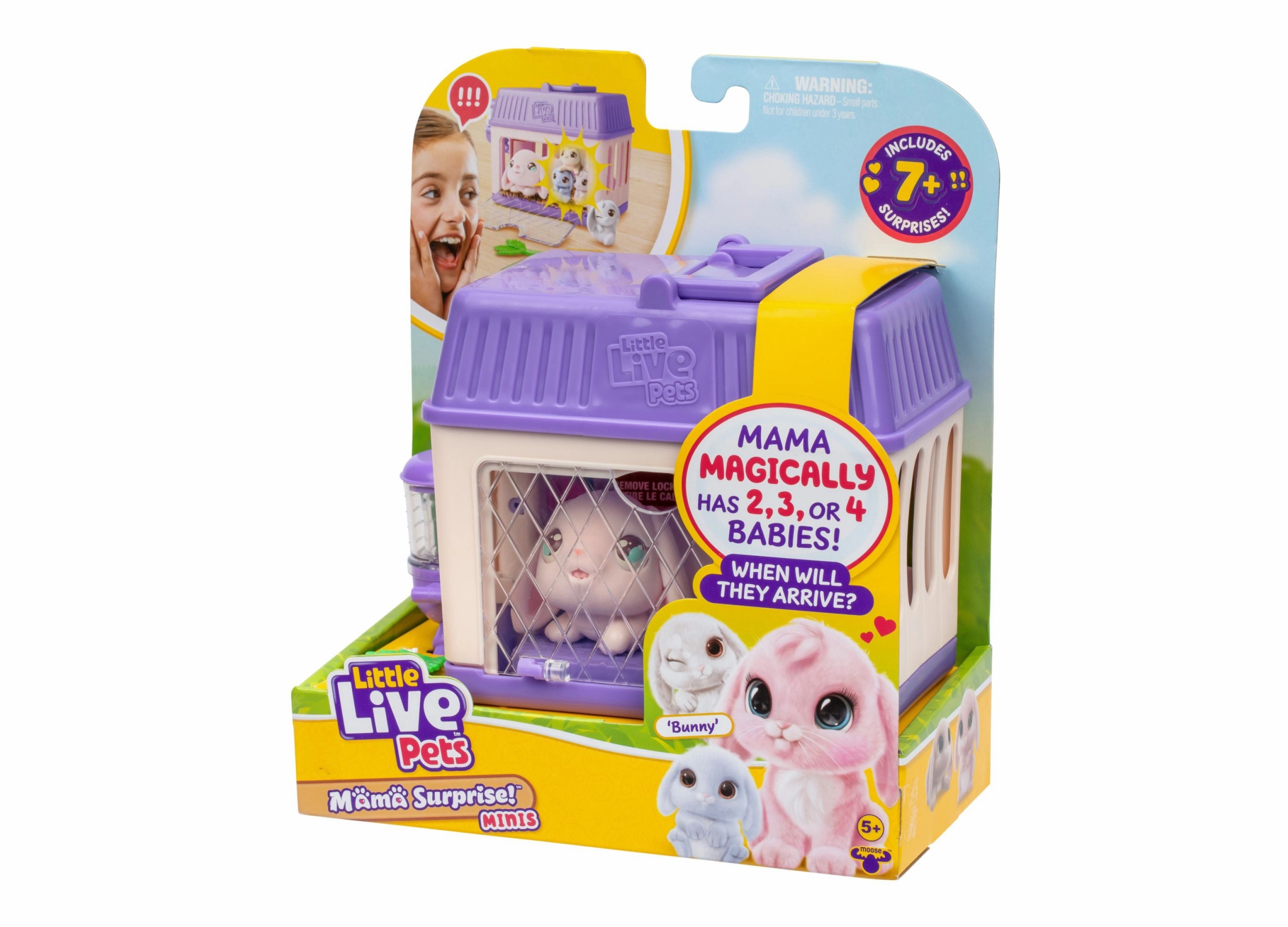 Little Live Pets Mama Surprise Mini Playset Bunny - Interactive Hutch
