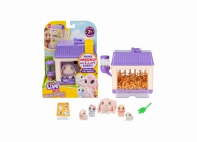 Little Live Pets Mama Surprise Mini Playset Bunny - Interactive Hutch