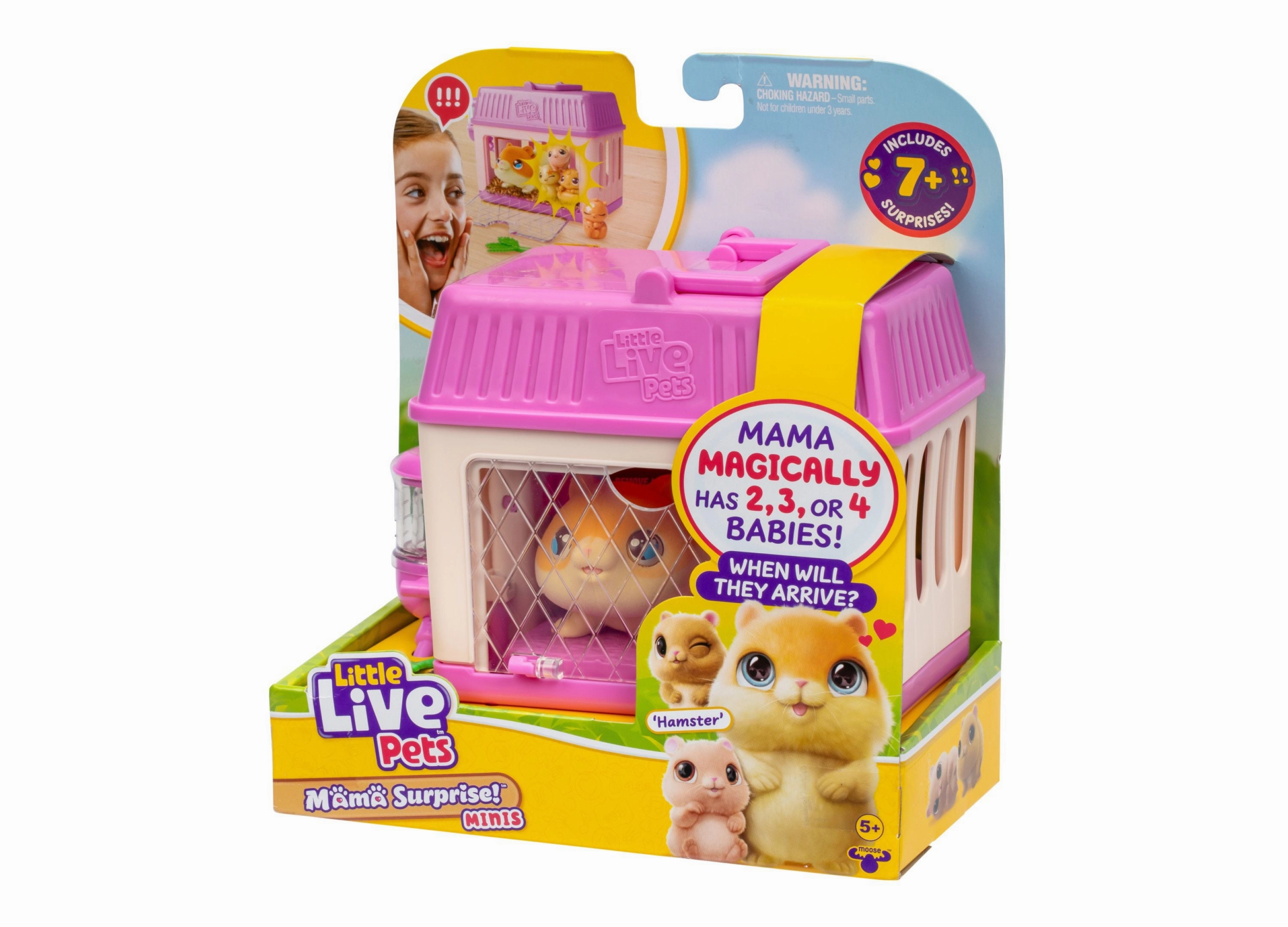 Little Live Pets Mama Surprise Playset - Mini Hamster Family
