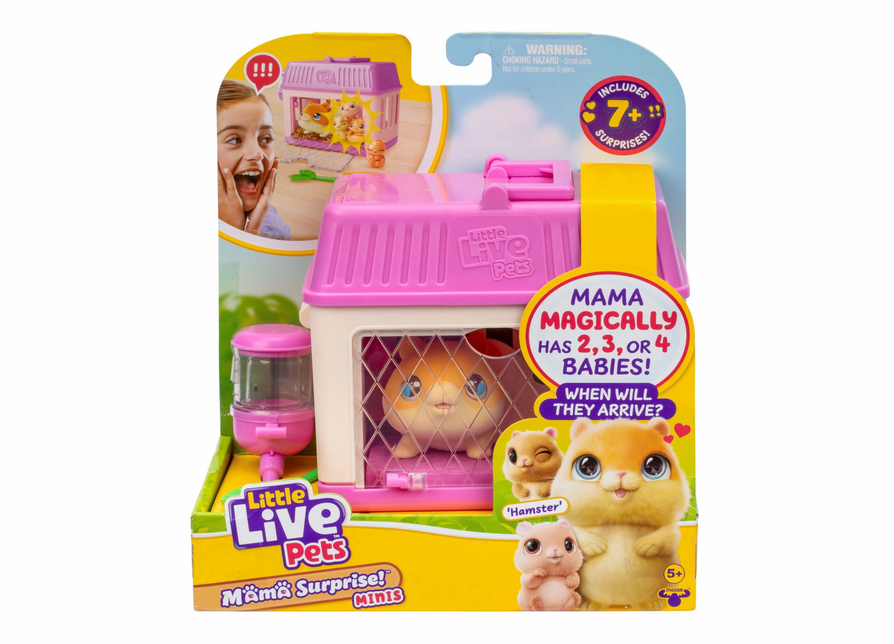 Little Live Pets Mama Surprise Playset - Mini Hamster Family